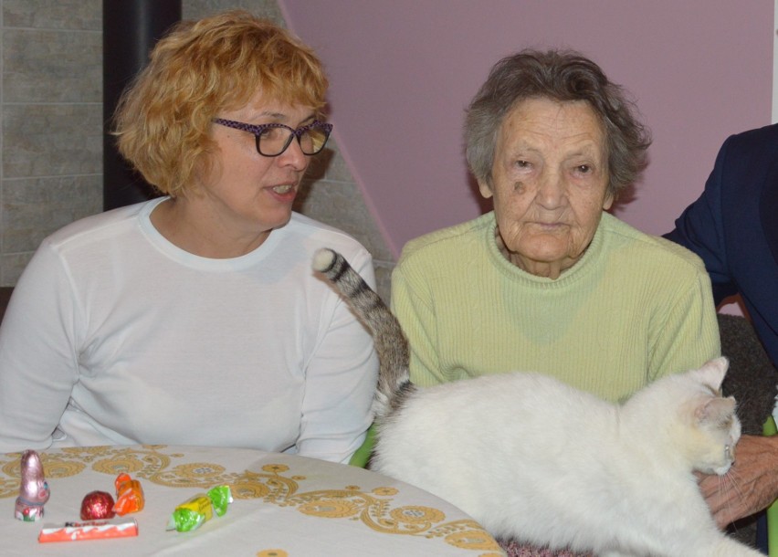 Teofila Pawłowska z córką na 101. urodzinach
