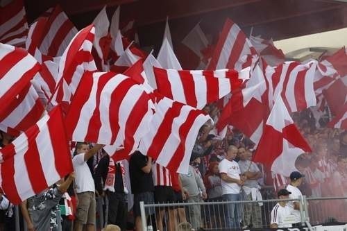 Rzeszowscy kibice głośno dopingowali swój zespół. Niestety to nie pomogło.