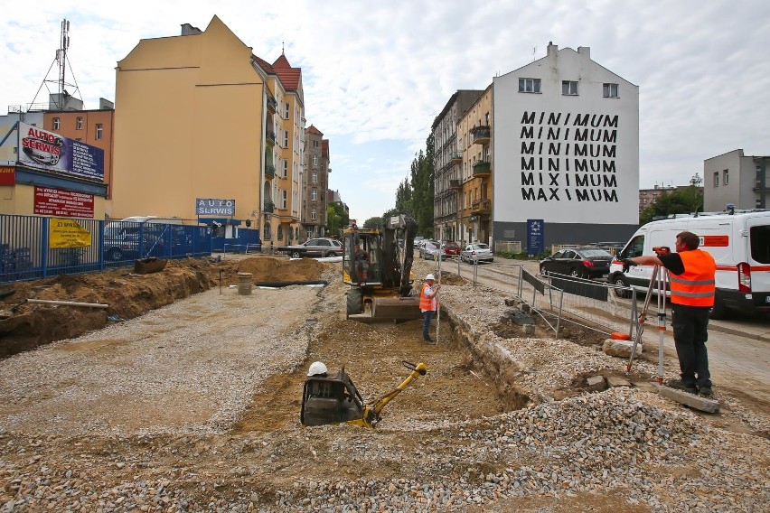 Remont Hubskiej, prace są na półmetku