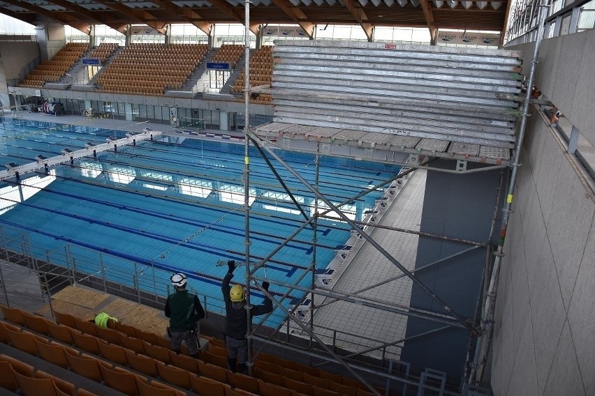 Floating Arena w Szczecinie wciąż zamknięta, ale wkrótce znów popływamy! Dobiegają końca prace zabezpieczające obiekt