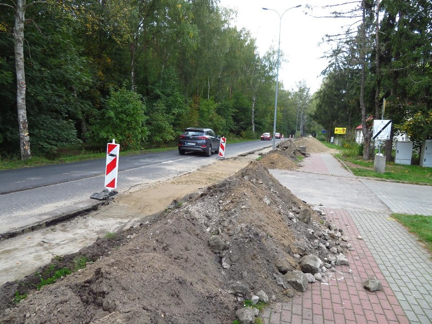 Trwa remont drogi Ustka - Wytowno. Jezdnia zostanie na całym...