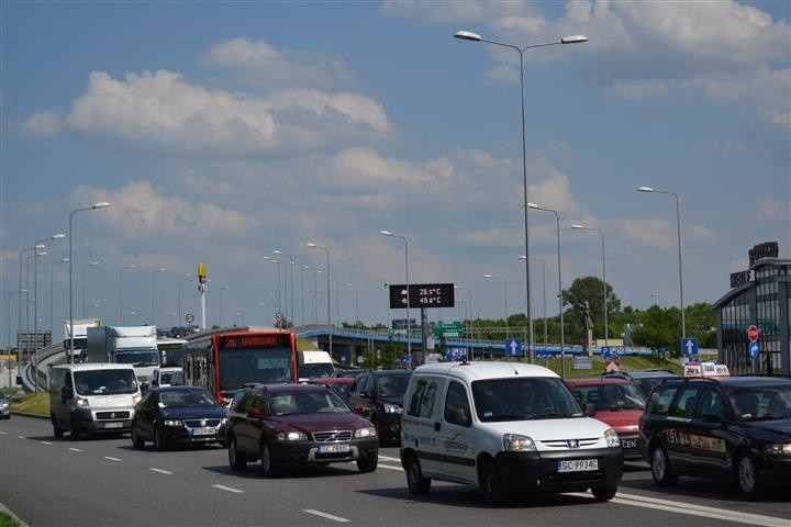 Częstochowa tkwi w korkach