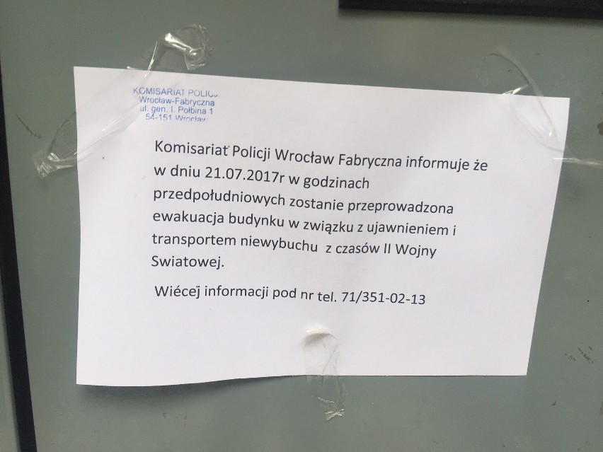 Bomba na Legnickiej. Ulica zamknięta, ewakuacja mieszkańców