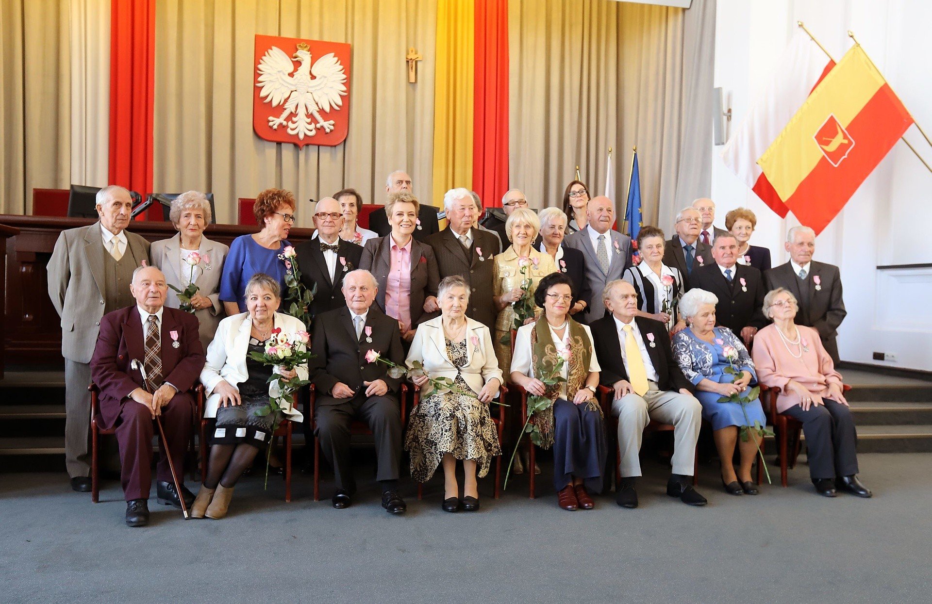 Medale za długoletnie pożycie małżeńskie. Uroczystość w Łodzi [ZDJĘCIA