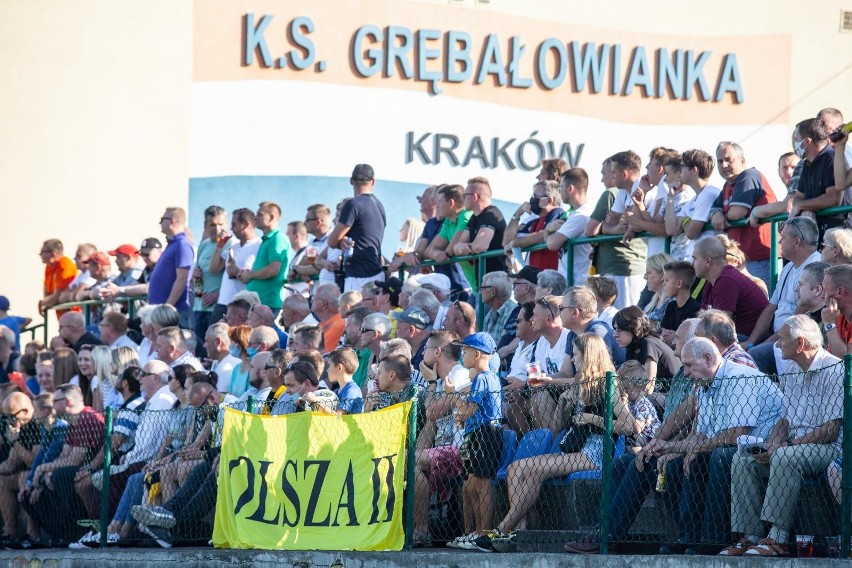 Kibice na meczu Grębałowianka - Wieczysta