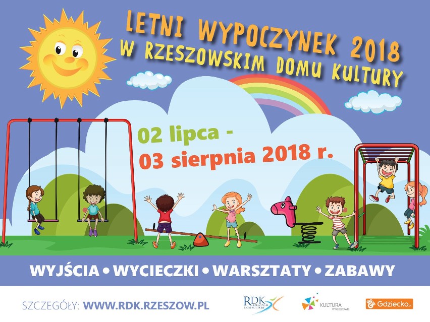 Startują zapisy na letni wypoczynek w Rzeszowskim Domu Kultury. Zajęcia będą od 2 lipca do 3 sierpnia 2018 roku