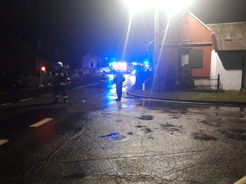 Wypadek na DK78 w Zawierciu-Żerkowicach ZDJĘCIA