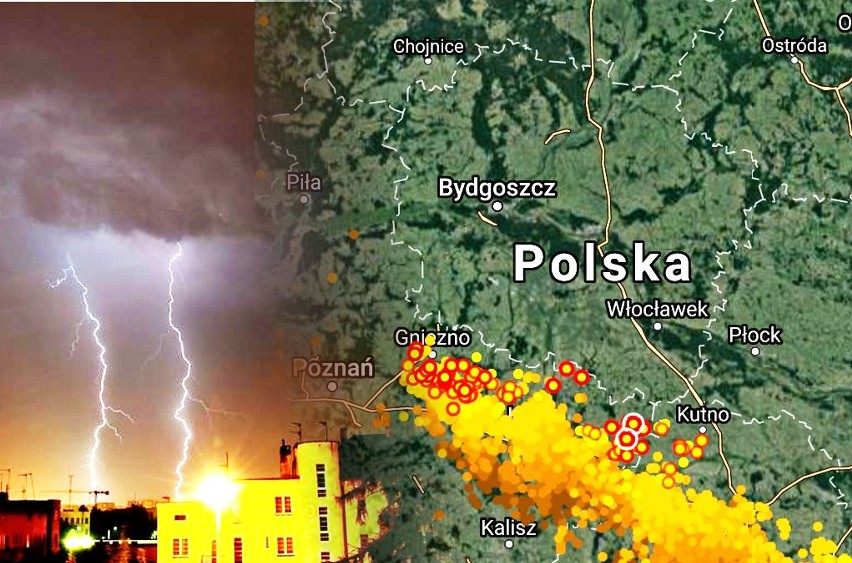 Ostrzeżenia IMGW, 16.04.2018. Gdzie jest burza? [radar...