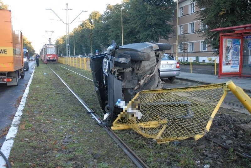 Na ulicy Mickiewicza w poblizu Traugutta doszlo do wypadku....