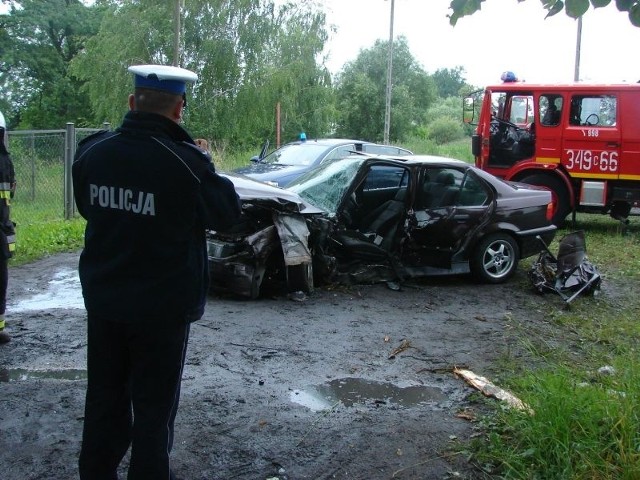 Wypadek w Lipniczkach pod Toruniem (gmina Łysomice)