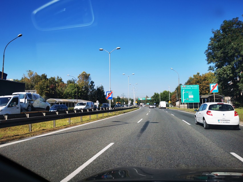 Trasa DK 86 Sosnowiec - Katowice zablokowana przez kolejny dzień remontu między węzłami Bagienna i Murckowska