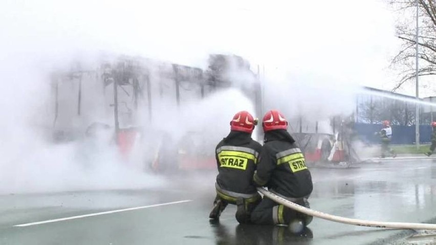 Autobus częstochowskiego MPK doszczętnie spłonął