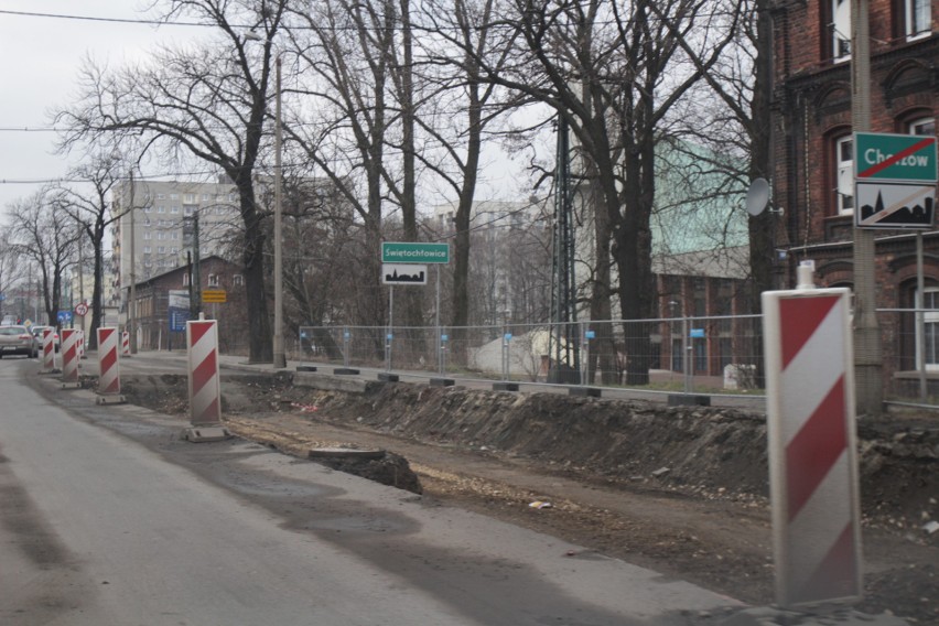 Trwa przebudowa ulicy 3 Maja w Chorzowie