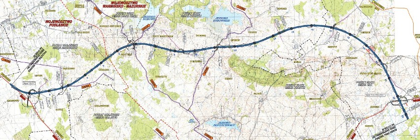 Zaawansowanie prac na budowie odcinka S61 Szczuczyn-Ełk