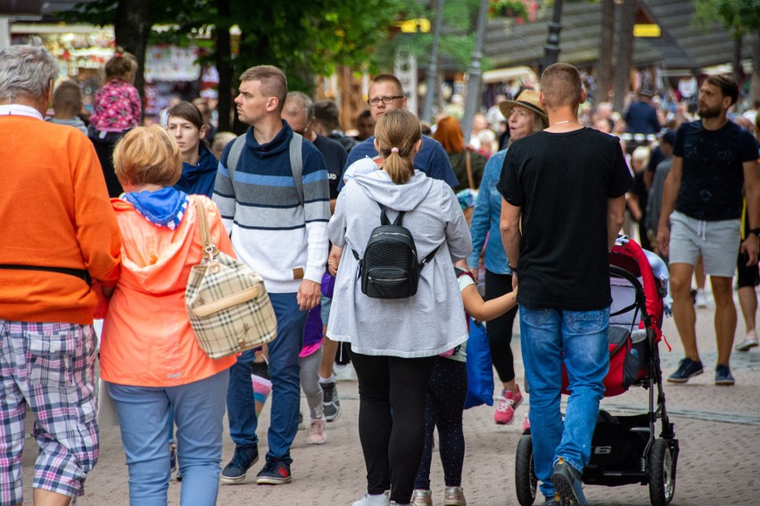 Krupówki w lipcu 2021 roku