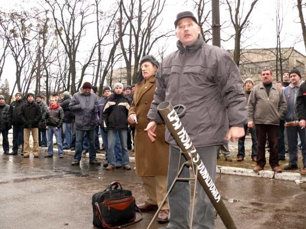 Protest pracowników Huty Stalowa Wola...