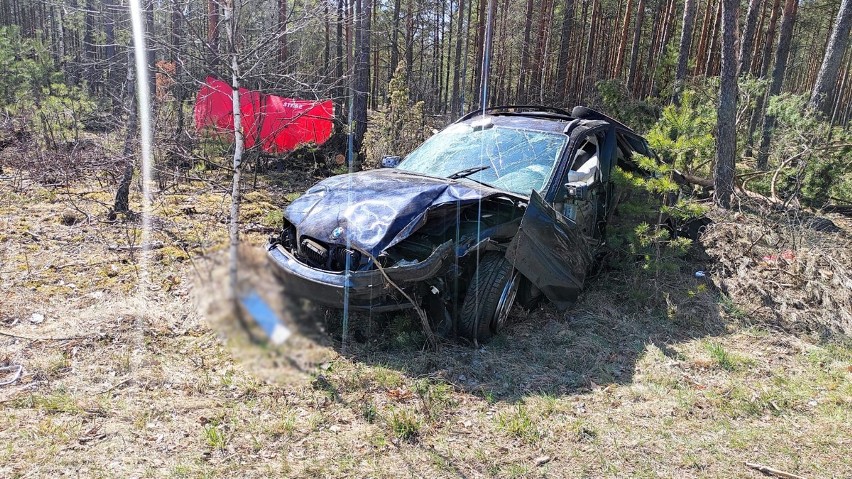 Tragiczny wypadek na trasie Sędrowo – Kipary. Kierowca BMW zginął na miejscu