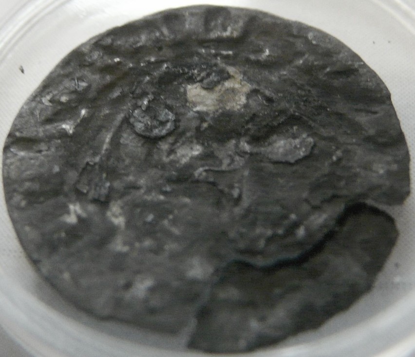 Moneta z drugiej połowy XIV wieku