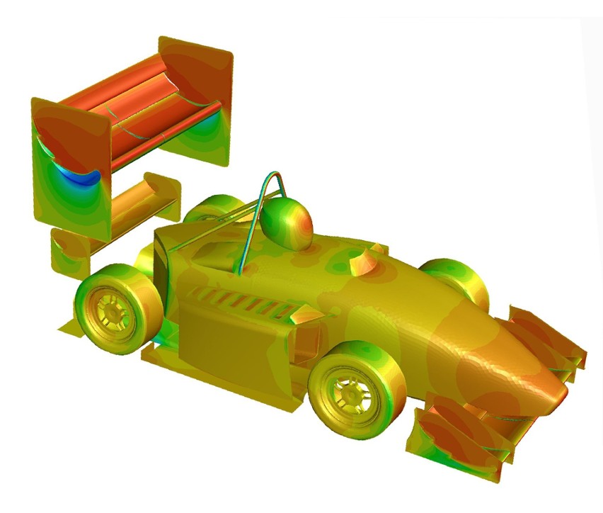 WUT Racing - aerodynamika bolidu
Fot: WUT Racing