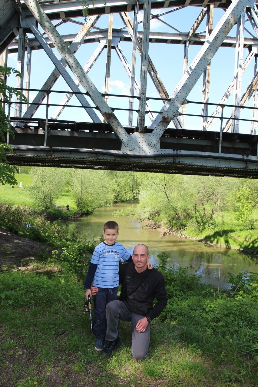 Łukasz Pola i jego syn, 8-letni Oskar na Trójkącie Trzech...