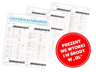 W Informatorze pacjenta "Gazety Lubuskiej" znajdziesz...