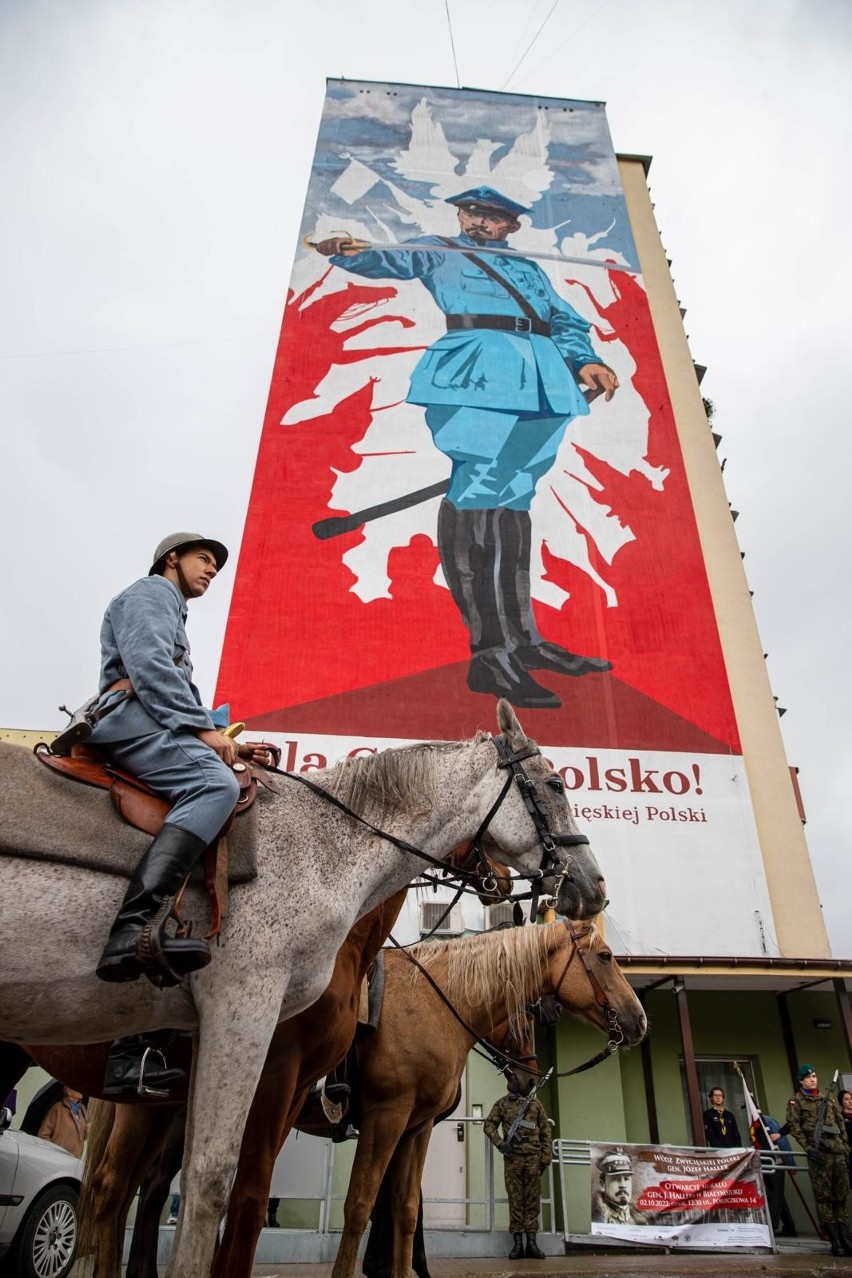 Odsłonięcie muralu Generała Józefa Hallera