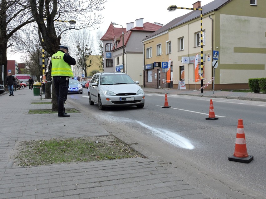 Ostrołęka: potrącenie na ul. Goworowskiej [ZDJĘCIA]