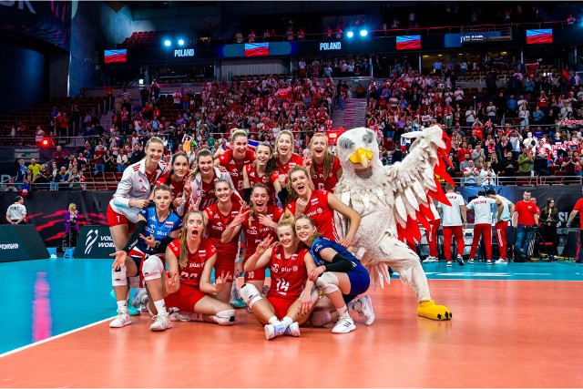Reprezentacja Polski w siatkówce kobiet w Ergo Arenie na mistrzostwach świata 2022