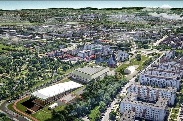 Centrum Sportów Zimowych w Małym Płaszowie - koncepcja poglądowa.