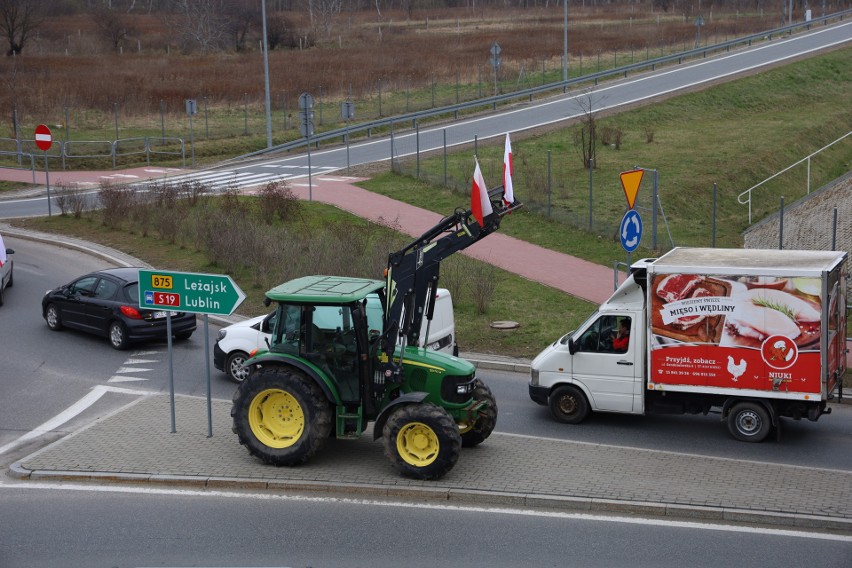 Tak wygląda protest rolników w Sokołowie Małopolskim [ZDJĘCIA]