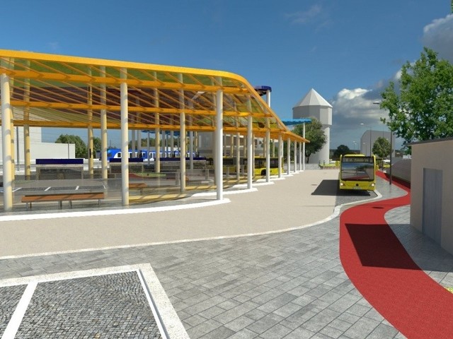 Jednym z elementów centrum przesiadkowego będzie pętla autobusowa.