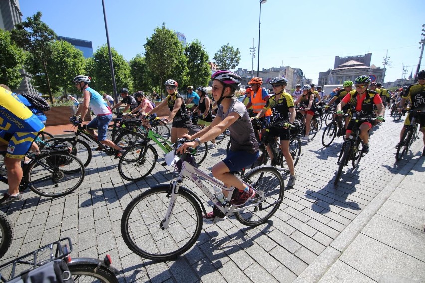 W tym roku udział w wydarzeniu wzięło mnóstwo rowerzystów....