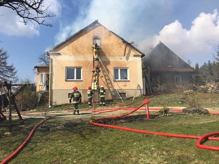 Ogień zniszczył dom rodziny w Jasienicy Rosielnej. Potrzebna pomoc w jego odbudowie [ZDJĘCIA]