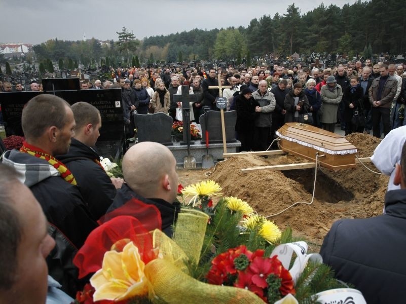 Pogrzeb kibica Jagiellonii Białystok