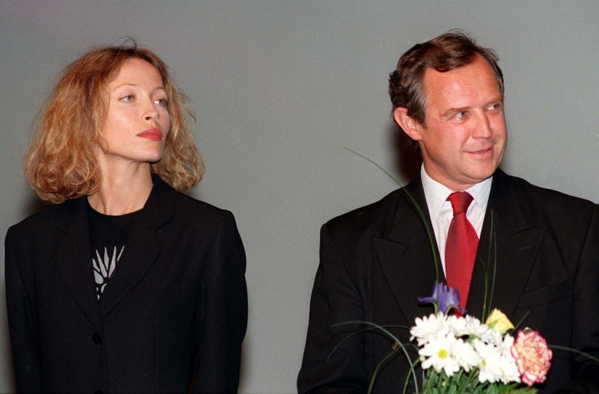 Gdynia. 18.10.1997r. Joanna Benda i Marek Kondrat na XXII...