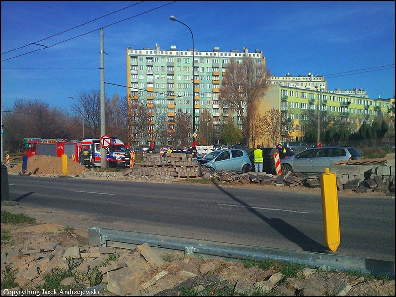 Zderzenie samochodów na ul. Armii Krajowej