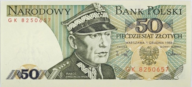 "Stare" 50 złotych z Karolem Świerczewskim