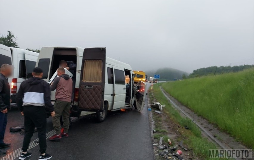 Wypadek na autostradzie A4 pod Strzelcami Opolskimi....