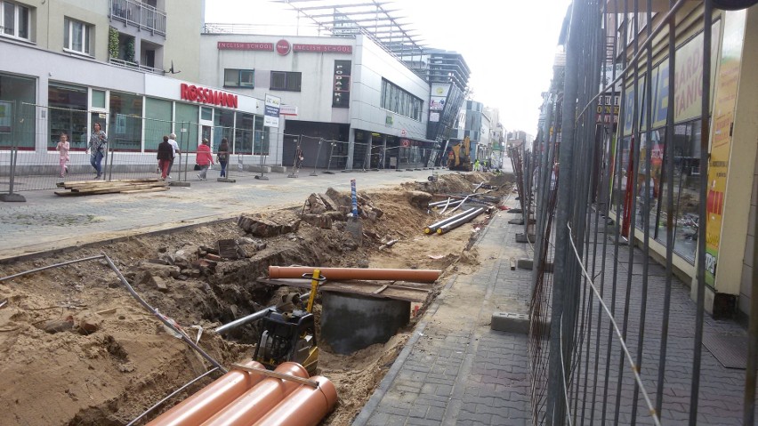 Trwa remont ulicy Modrzejowskiej w Sosnowcu