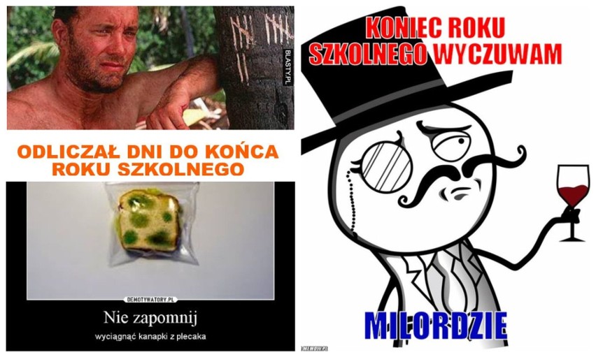 Koniec roku szkolnego MEMY. 19 czerwca 2019 kończy się rok...