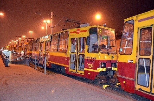 Zderzenie tramwajów na ul. Limanowskiego.