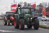 Protest rolników 2024 w Ostrołęce. Rolnicy przemierzali trasę od ronda majora Zygmunta Szendzielarza „Łupaszki” do alei Wojska Polskiego