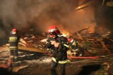 Pożar w Knorozach. 300 ton zboża spaliło się w spichlerzu