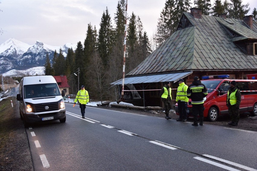 Kontrole sanitarne na granicy w Jurgowie (PL-SK) 11.03.2020