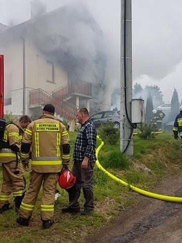 Pożar domu jednorodzinnego w Garlicy Murowanej w gminie...