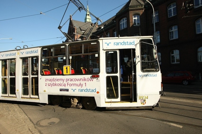 Wrocław: Tramwaj potrącił pieszego przy dworcu Nadodrze (ZDJĘCIA)