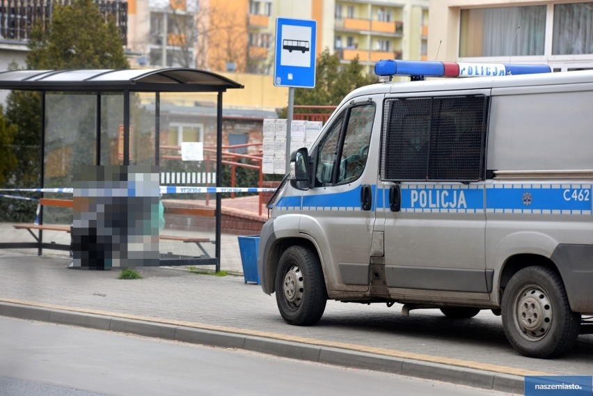 We Włocławku mężczyzna zmarł na przystanku autobusowym [zdjęcia] 