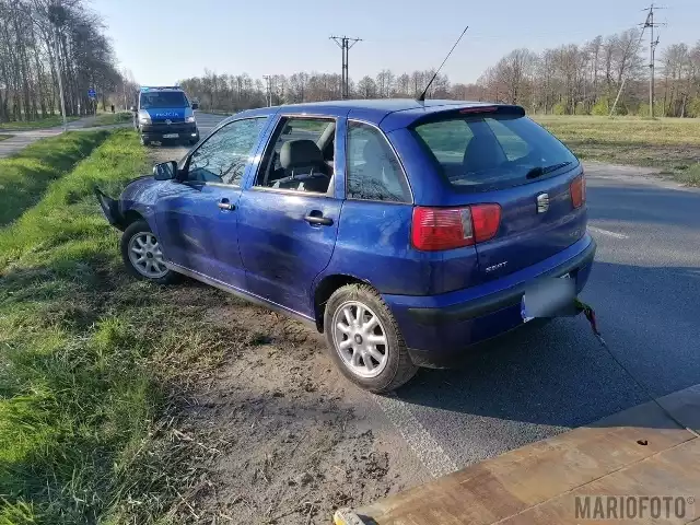 Wypadek na drodze z Niemodlina do Tułowic.