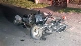 Oświęcimscy policjanci ujęli sprawcę śmiertelnego potrącenia motorowerzysty w Osieku. Uciekł i porzucił samochód, był pijany [ZDJĘCIA]