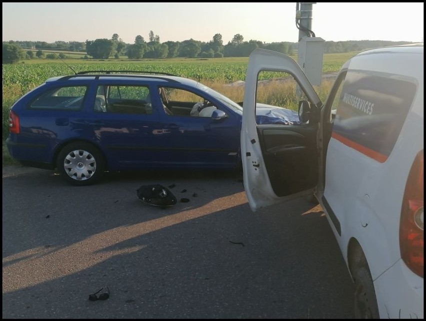 Zderzenie dwóch aut w gminie Grajewo